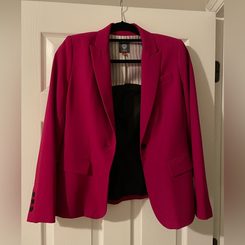Vince Camuto - Magenta/Pink lined blazer - size 6
